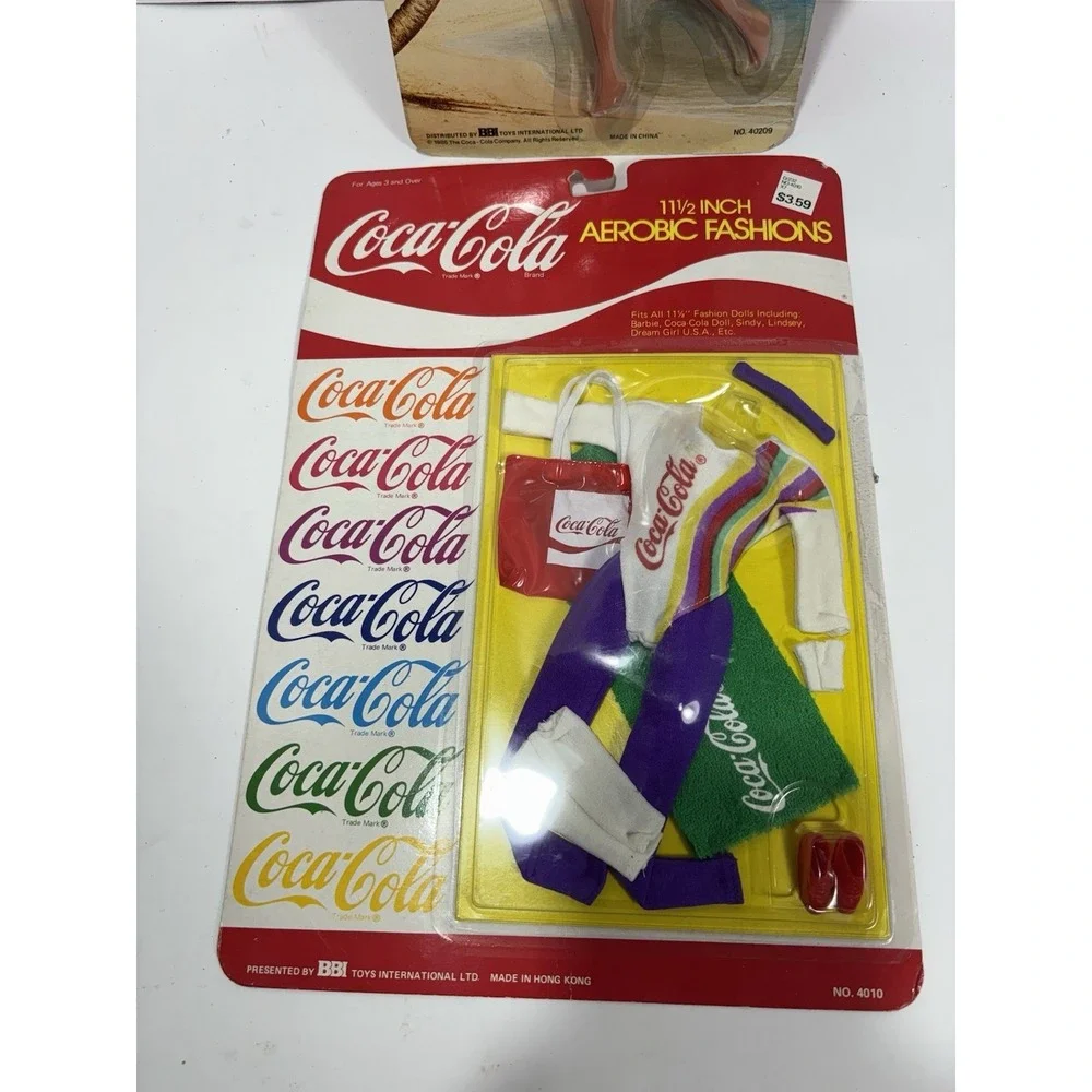 Vintage 1986 Coca Cola Fashion Doll BBI‎ + 1 Clothes Packing #4